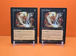 ⚫⚫⚫ (2) 1996 MAGIC THE GATHERING DARK RITUAL MIRAGE UNPLAYED ⚫⚫⚫ - Image 1