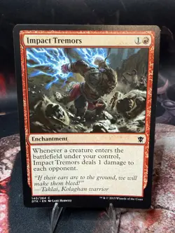 Impact Tremors – DTK 140 – Dragons of Tarkir – MTG Common - Image 1