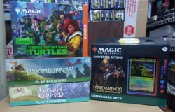 MTG BLOOMBURROW + LORWYN PLAY + TEENAGE BUNDLE + LOTR COMMANDER DECK LOT - Image 1