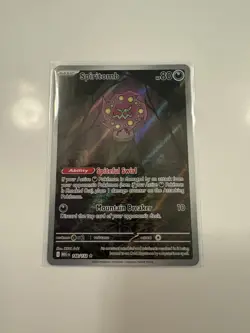 Pokemon TCG Spiritomb 148/132 Me01: Mega Evolution Illustration Rare Holo 80 HP - Image 1