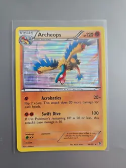Archeops 54/101 Plasma Blast NM Pokemon Holo Rare - Image 1
