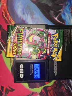 Pokemon TCG Evolving Skies Booster Pack New Sealed 22.53g pack VERY HEAVY - Image 1