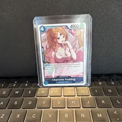 One Piece Charlotte Pudding OP06-047 Wings Captain Rare Foil Character Bandai - Image 1