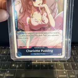 One Piece Charlotte Pudding OP06-047 Wings Captain Rare Foil Character Bandai - Image 3