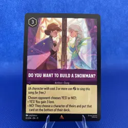 DISNEY LORCANA TCG Winterspell Do You Want To Build A SnowmanU Rare 61/204 FOIL - Image 1