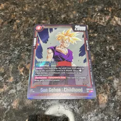 Son Gohan : Childhood SB02-006 Rare Foil Dragon Ball Super Card Game | NM - Image 4