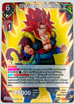 SS4 Gogeta Bold Arrival | Pre-Release Rare Foil Dragon Ball Super Card Game | NM - Image 1