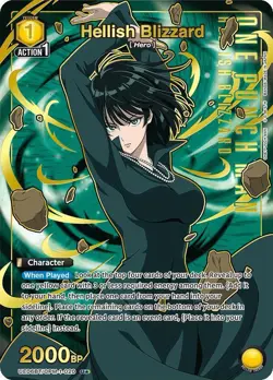Hellish Blizzard OPM-1-020 U* Union Arena Card English One Punch Man - Image 1