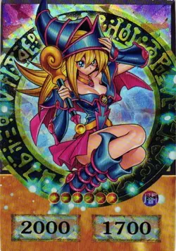 DARK MAGICIN GIRL HOLO YuGiOh YU GI OH Custom Anime Collectible Card - Image 1