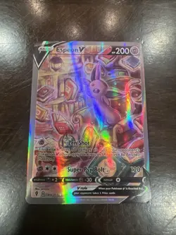 Pokemon Espeon V 180/203 Ultra Rare Full Art Evolving Skies Holo 200 HP Card - Image 1