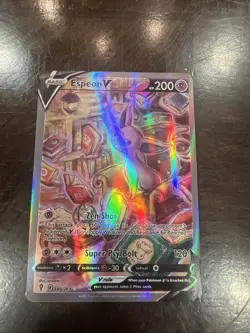 Pokemon Espeon V 180/203 Ultra Rare Full Art Evolving Skies Holo 200 HP Card - Image 2