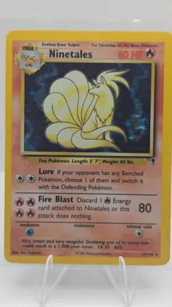 NM (Holo) Pokemon NINETALES Card LEGENDARY COLLECTION Set 17/110 Ultra Rare - Image 1