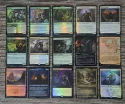 Magic The Gathering Lot All Foil Cards No Duplicates Nrmt+ - Image 1
