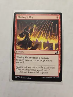 Blazing Volley - Ikoria - LP - Common - Sorcery - MTG - Image 1