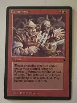 Magic the Gathering MTG Legends Disharmony NM- (slight warp) (Beta Bob) - Image 1