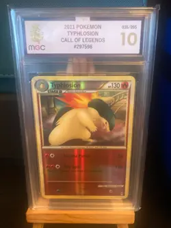 MGC 2011 POKEMON HOLO TYPHLOSION CALL OF LEGENDS GRADE 10 035/095 - Image 1