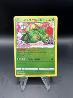 Pokemon TCG: Radiant Venusaur Pokemon Go Rare Holo #004/078 - Image 1