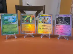 Pokemon TCG Prismatic Evolutions Master Ball + Pokeball Reverse Holo Lot of 4 NM - Image 1