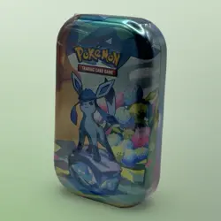 NEW Pokemon Prismatic Evolutions Mini Tin Glaceon Scarlet Violet Factory Sealed - Image 2