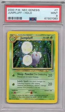JUMPLUFF POKEMON NEO GENESIS #67307083 / #89868473 PSA GRADED MINT 9 2000 - Image 1