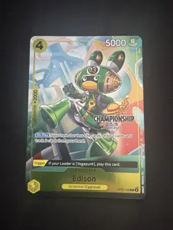 Edison (CS 25-26 Celebration Pack) OP07-100 One Piece Promotion Cards Foil - Image 1