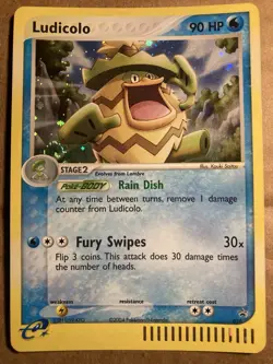 Ludicolo Pokemon Card Black Star Promo 020 Holo LP - Image 1