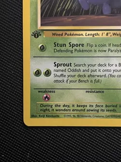 Oddish 58/64 - Jungle Set - 1st Edition Common Pokemon Card - Near Mint - Image 3