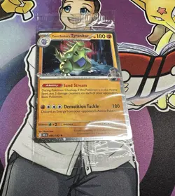 Pokemon Center Stamped Team Rockets Tyranitar Promo Card 096/182 Sealed - Image 1