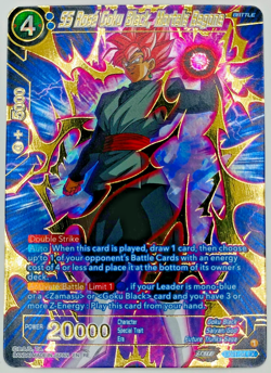 SS Rose Goku Black, Mortals Begone Alternate Art Foil Dragon Ball Super Card LP - Image 1