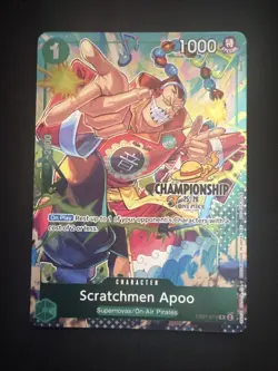 Scratchmen Apoo (CS 25-26 Celebration Pack) EB01-015 One Piece Promotion Cards - Image 1