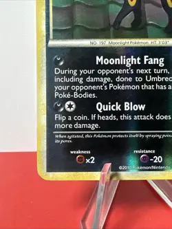 Pokemon TCG Umbreon 10/90 Undaunted Reverse Holo Rare Card MP - Image 5