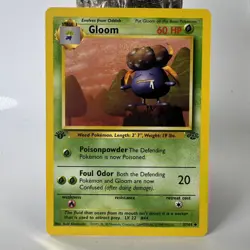 Pokemon Cards Gloom 37/64 1ST EDITION Jungle WOTC Uncommon LP - Image 1