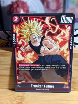 TRUNKS : FUTURE FB08-014 Saiyan's Pride Cards Dragon Ball Super TCG NM - Image 1