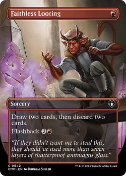 Magic MTG - Faithless Looting - Commander Masters Extras - MINT/NMINT - EN - Image 1