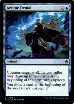 2018 Magic The Gathering Masters 25 Arcane Denial #41 Light Play - Image 1