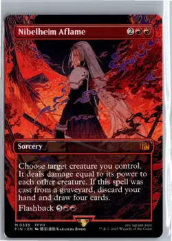 Nibelheim Aflame (Borderless) M FINAL FANTASY 339 NM - Image 1