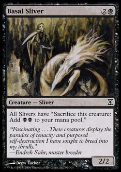 Basal Sliver ~ Lightly Played Time Spiral MTG Magic UltimateMTG Black Card - Image 1