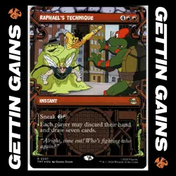 Raphael's Technique - 0237 - R - Foil - Showcase - TMNT - MTG - NM/M - Image 1