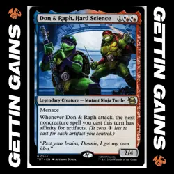 Don & Raph, Hard Science - 0144 - R - Foil - TMNT - MTG - NM/M - Image 1