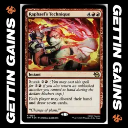 Raphael's Technique - 0105 - R - Foil - TMNT - MTG - NM/M - Image 1