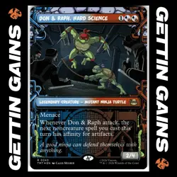 Don & Raph, Hard Science - 0243 - R - Foil - Showcase - TMNT - MTG - NM/M - Image 1
