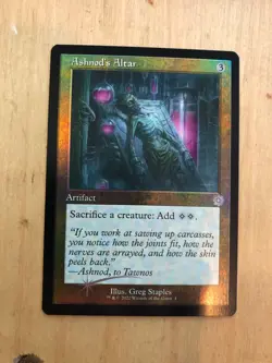 Mtg Brother's War Ashnod's Altar Retro Frame Old Border FOIL NM - Image 1