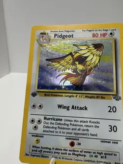 Pokemon TCG Pidgeot 1st Edition 8/64 Jungle Holo Rare Card WOTC 1999 - Image 4