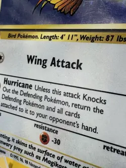 Pokemon TCG Pidgeot 1st Edition 8/64 Jungle Holo Rare Card WOTC 1999 - Image 5