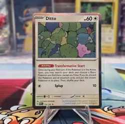 Ditto 132/165 Holo Rare Scarlet & Violet 151 Pokemon TCG NM/M - Image 1