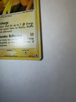 Pokemon TCG Raichu EX FireRed & LeafGreen Holo Rare 12/112 2004 80 HP - Image 2