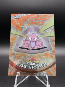 2000 Pokemon Game Topps Chrome Grimer TV Rare Base Series 2 #88 - Image 1