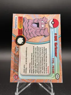 2000 Pokemon Game Topps Chrome Grimer TV Rare Base Series 2 #88 - Image 2