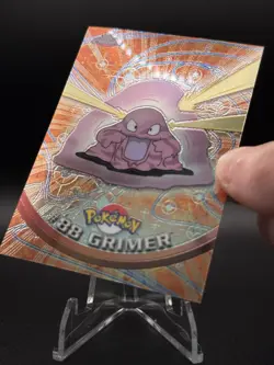 2000 Pokemon Game Topps Chrome Grimer TV Rare Base Series 2 #88 - Image 3