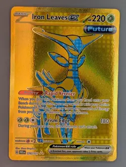 Iron Leaves ex Hyper Rare 176/131 PRE ENG SV Prismatic Evolutions NM Pokemon TCG - Image 1